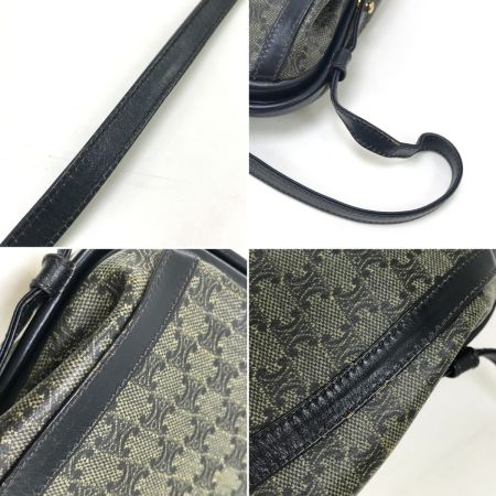  CELINE セリーヌ ショルダーバッグ マカダム柄 ネイビー