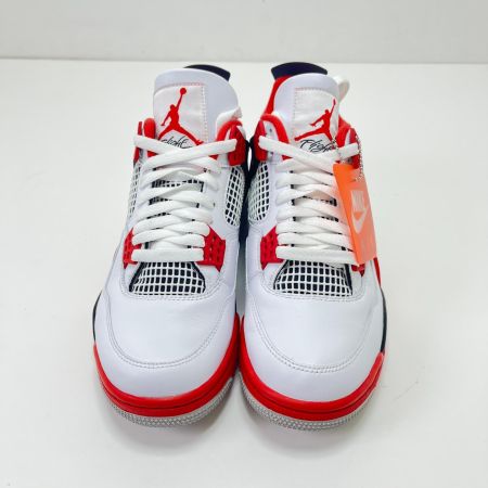  NIKE ナイキ AIR JORDAN4  RETRO 26.5cm DC7770-160 レッド×ホワイト
