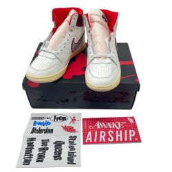 $$ NIKE ナイキ JORDAN AIR SHIP PE SP 27.5cm FN8675-100 レッド Bランク