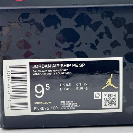  NIKE ナイキ JORDAN AIR SHIP PE SP 27.5cm FN8675-100 レッド