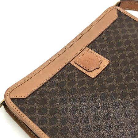  CELINE セリーヌ クラッチバッグ マカダム柄 ブラウン