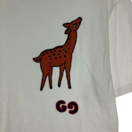  GUCCI グッチ ディアパッチオーバーサイズTシャツ Sサイズ CA37394/CA14517 ホワイト