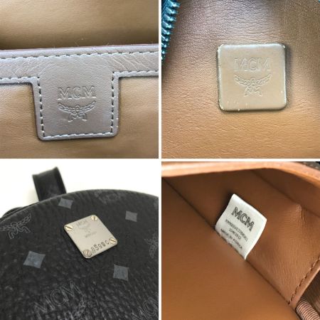  MCM エムシーエム リュック ヴィセトス スタッズ 内部ヨゴレ有 ブラック