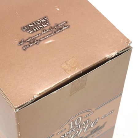 【北海道内限定発送】 SUNTORY サントリー  ウイスキー スペシャル リザーブ 10年 シェリー樽仕上げ 700ml 40度 未開栓