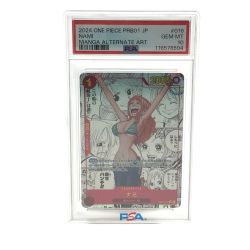$$  ONE PIECE CARD ワンピース PSA10 ナミ コミパラ OP01-016P3 Aランク