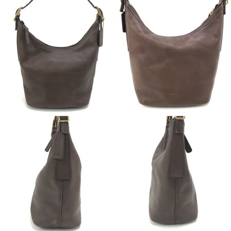  COACH コーチ セミショルダーバッグ レザー オールドコーチ 使用感有 9823 ブラウン