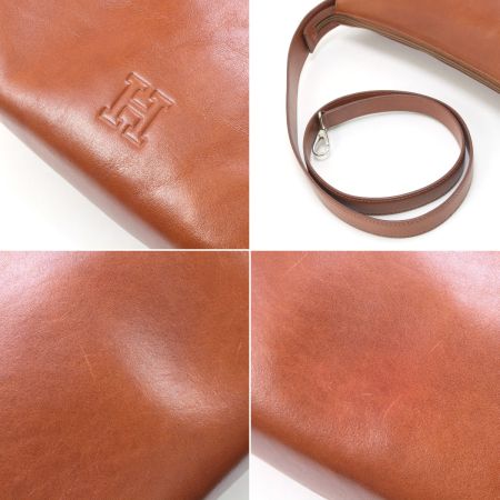  HIROFU ヒロフ 2WAYショルダーバッグ ブラウン