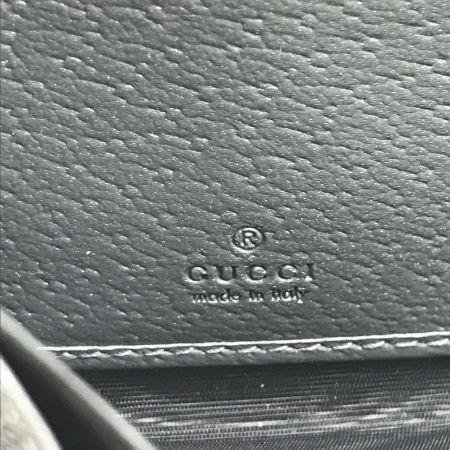  GUCCI グッチ 長財布 GGスプリーム カットアウトインターロッキングG 701423 グレー