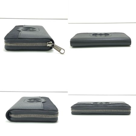  GUCCI グッチ 長財布 GGスプリーム カットアウトインターロッキングG 701423 グレー