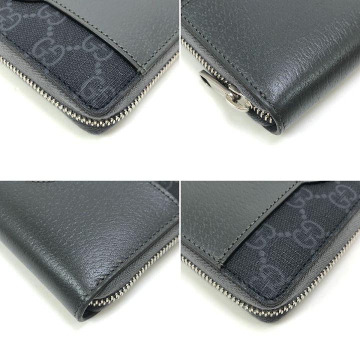 GUCCI グッチ 長財布 GGスプリーム カットアウトインターロッキングG