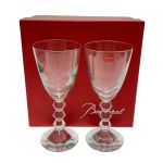 $$ Baccarat バカラ ベガ ワイングラス 2Pセット Bランク