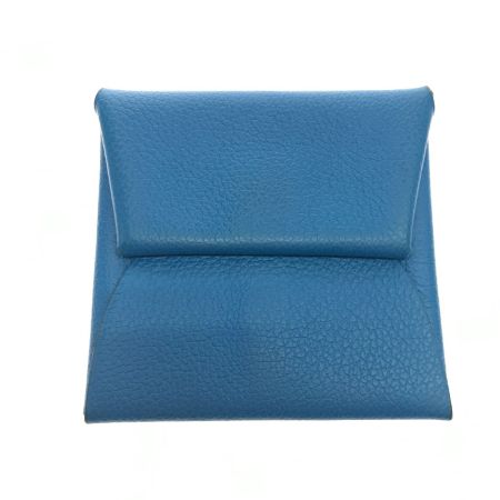  HERMES エルメス コインケース バスティア スカイブルー