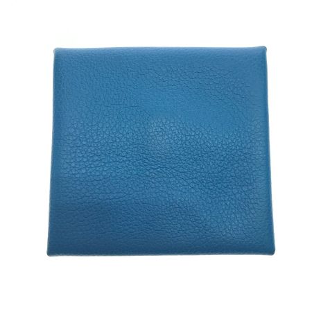  HERMES エルメス コインケース バスティア スカイブルー