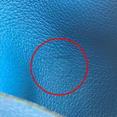  HERMES エルメス コインケース バスティア スカイブルー