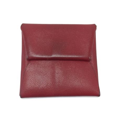  HERMES エルメス コインケース バスティア レッド