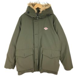 $$ DANTON ダントン ダウンコート JD-8535 42サイズ カーキ Bランク