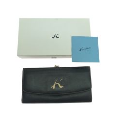 $$ Kitamura キタムラ 長財布 使用感有 ネイビー Bランク
