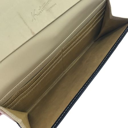  Kitamura キタムラ 長財布 使用感有 ネイビー