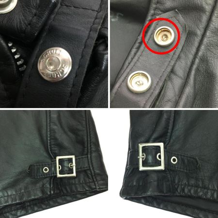  Schott ショット メンズ ライダースジャケット SIZE 42 641 ブラック