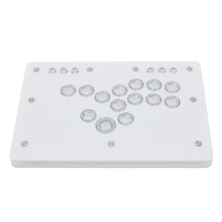  PUNKWORKSHOP MINI BOX レバーレスコントローラー【PKB PC】ボタンレイアウトタイプD ホワイト 