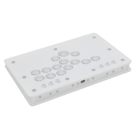  PUNKWORKSHOP MINI BOX レバーレスコントローラー【PKB PC】ボタンレイアウトタイプD ホワイト 