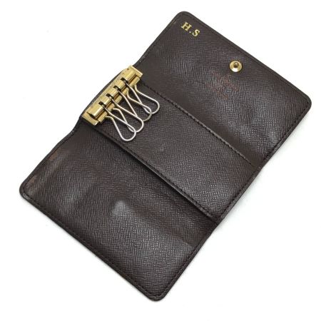  LOUIS VUITTON ルイヴィトン キーケース ダミエ ミュルティクレ4 イニシャル有 N62631