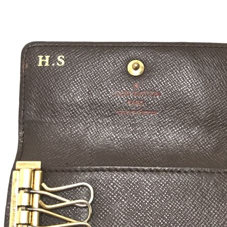  LOUIS VUITTON ルイヴィトン キーケース ダミエ ミュルティクレ4 イニシャル有 N62631