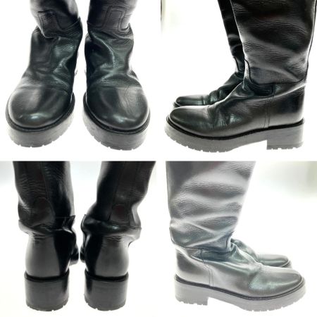 ANN DEMEULEMEESTER 靴 ブーツ レディース ANN DEMEULEMEESTER ブラック SIZE 38 1/2 ブラック