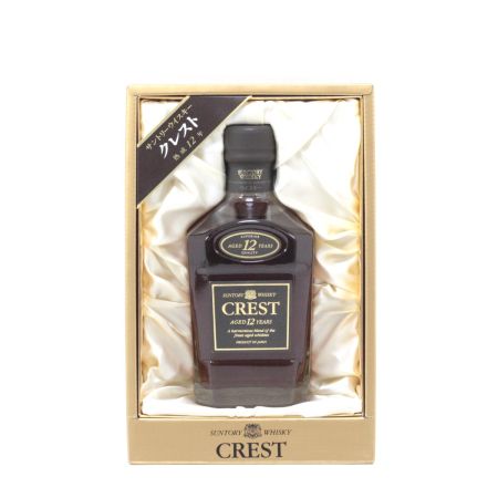 【北海道内限定発送】 SUNTORY サントリー  ウイスキー クレスト 12年 750ml 43度 オールドボトル ギフトBOX付 未開栓