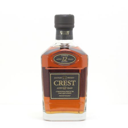 【北海道内限定発送】 SUNTORY サントリー  ウイスキー クレスト 12年 750ml 43度 オールドボトル ギフトBOX付 未開栓