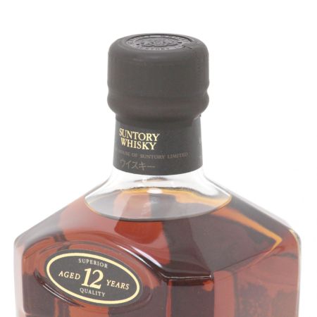 【北海道内限定発送】 SUNTORY サントリー  ウイスキー クレスト 12年 750ml 43度 オールドボトル ギフトBOX付 未開栓