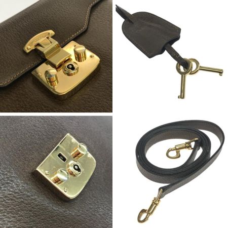  GUCCI グッチ 2WAYショルダーバッグ OLD GUCCI レディロック 26･000･0211 ブラウン