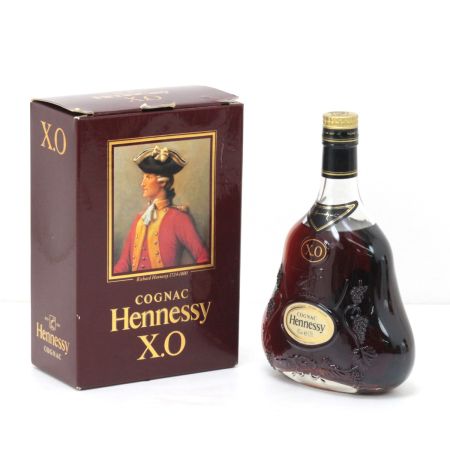  Hennessy ヘネシー コニャック X.O クリアボトル 金キャップ 700ml 40度 箱付き 未開栓