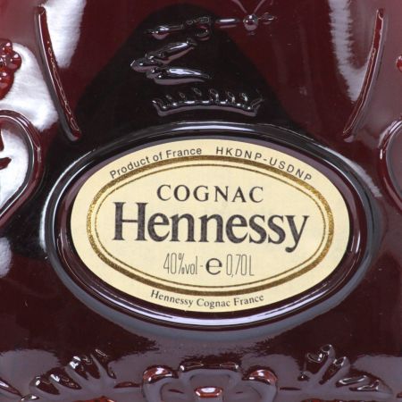  Hennessy ヘネシー コニャック X.O クリアボトル 金キャップ 700ml 40度 箱付き 未開栓