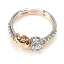 $$ SWAROVSKI スワロフスキー ライフロングハートリング 指輪 14号 5512626 Bランク