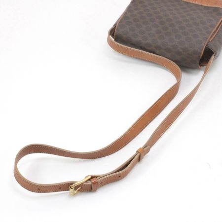  CELINE セリーヌ マカダム柄 ショルダーバッグ ブラウン