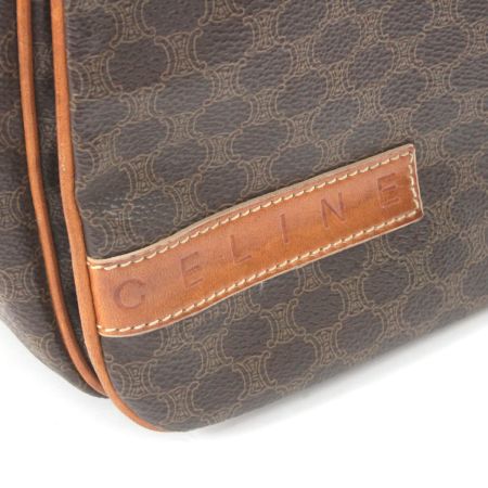  CELINE セリーヌ マカダム柄 ショルダーバッグ ブラウン