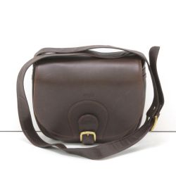 $$ BREE ブリ ショルダーバッグ ダークブラウン Cランク