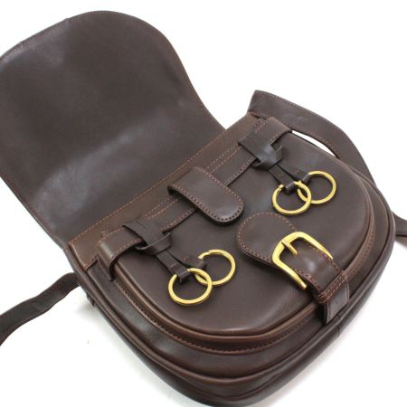  BREE ブリ ショルダーバッグ ダークブラウン