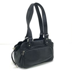 $$ BREE ブリ ハンドバッグ レザー ブラック Bランク