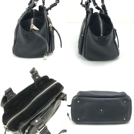  BREE ブリ ハンドバッグ レザー ブラック