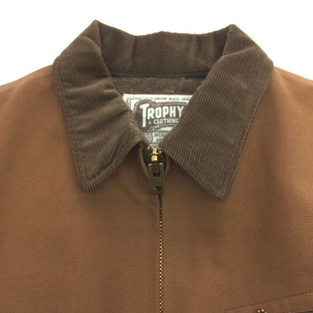  TROPHY CLOTHING トロフィークロージング メンズ ワークジャケット SIZE 40 GREASE MONKEY JKT ブラウン