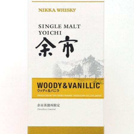 【北海道内限定発送】 NIKKA ニッカウヰスキー シングルモルト余市 ウッディ＆バニラ ウイスキー 500ml 55度 箱付 未開栓
