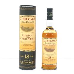 $$ GLENMORANGIE シングル ハイランド モルト スコッチウイスキー18年 旧ボトル 750ml 43度 Sランク 未開栓