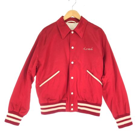  GUCCI グッチ メンズ ブルゾン 春秋物 SIZE 48 サテン アップルモチーフ  663647 レッド