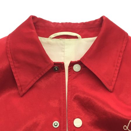  GUCCI グッチ メンズ ブルゾン 春秋物 SIZE 48 サテン アップルモチーフ  663647 レッド