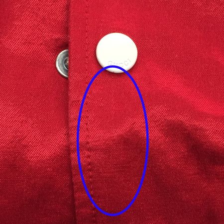  GUCCI グッチ メンズ ブルゾン 春秋物 SIZE 48 サテン アップルモチーフ  663647 レッド