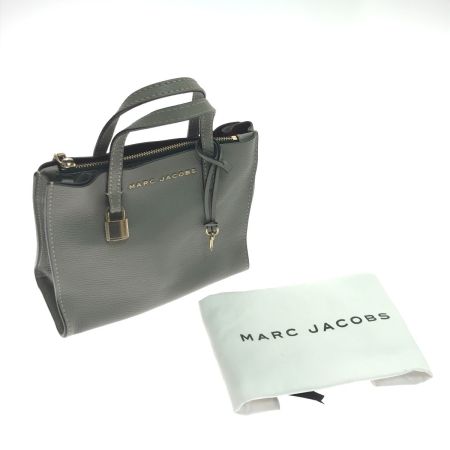  MARC JACOBS マークジェイコブス 2WAYショルダーバッグ 内部キズ有 レザー グレー