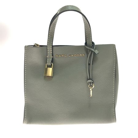  MARC JACOBS マークジェイコブス 2WAYショルダーバッグ 内部キズ有 レザー グレー