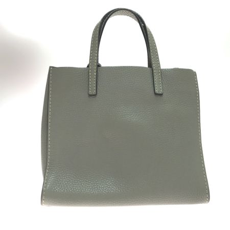  MARC JACOBS マークジェイコブス 2WAYショルダーバッグ 内部キズ有 レザー グレー